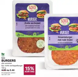 Ekoplaza Soto burgers aanbieding
