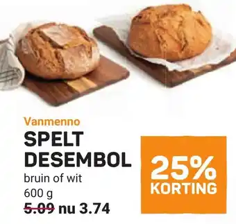 Ekoplaza Vanmenno spelt desembol aanbieding