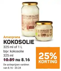 Ekoplaza Amanprana kokosolie aanbieding