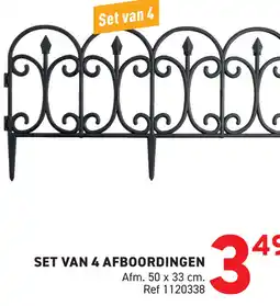 Trafic Set van 4 afboordingen aanbieding