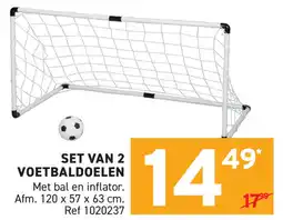 Trafic Set van 2 Voetbaldoelen aanbieding