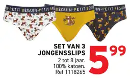 Trafic Set van 3 jongensslips aanbieding