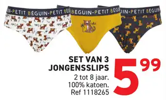 Trafic Set van 3 jongensslips aanbieding