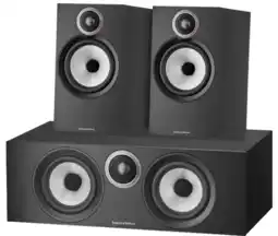 Coolblue Bowers & Wilkins HTM6 S3 + 606 S3 (par deux) Noir aanbieding