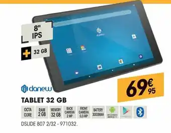 Electro Depot Danew Tablet 32GB aanbieding