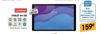 Electro Depot Lenovo Tablet 64GB aanbieding
