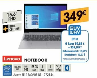 Electro Depot Lenovo Notebook aanbieding