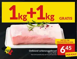 Intermarché Ontbeend Varkensruggebraad aanbieding