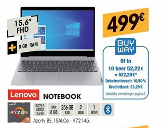 Electro Depot Lenovo Notebook aanbieding