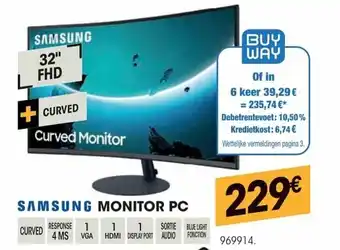 Electro Depot Samsung Monitor PC aanbieding