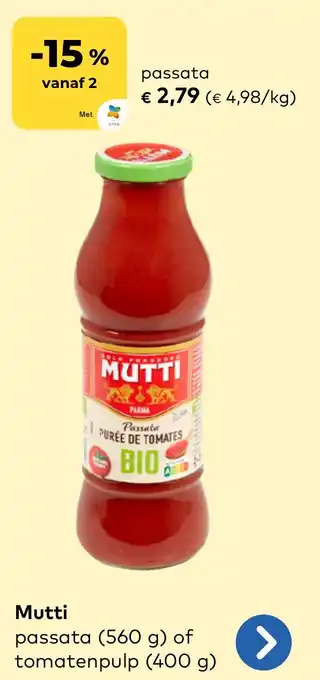 Bio Planet Mutti Passata aanbieding