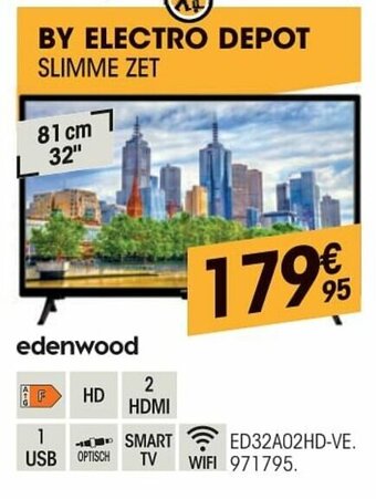 Electro Depot Edenwood 32" Smart Tv aanbieding