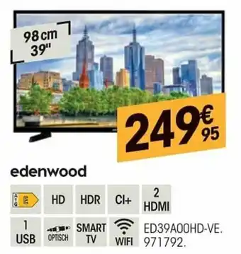 Electro Depot Edenwood 39" Smart TV aanbieding