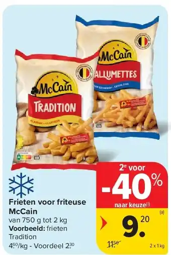 Carrefour Frieten voor friteuse McCain aanbieding