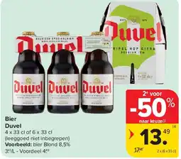 Carrefour Bier Duvel aanbieding