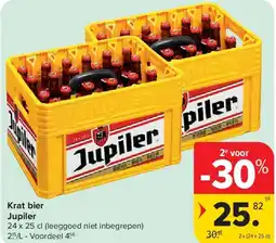 Carrefour Krat bier Jupiler aanbieding