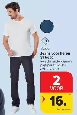 Carrefour Jeans voor heren aanbieding