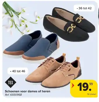 Carrefour Schoenen voor dames of heren aanbieding