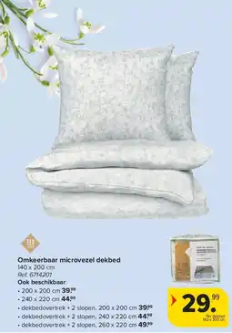 Carrefour Omkeerbaar microvezel dekbed aanbieding