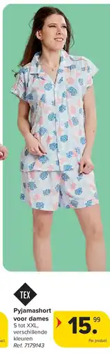 Carrefour Pyjamashort voor dames aanbieding