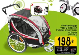 Cora Fietskar/buggy voor 2 kinderen aanbieding