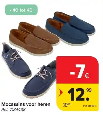 Carrefour Mocassins voor heren aanbieding