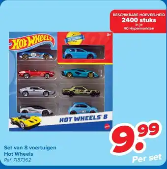 Carrefour Set van 8 voertuigen Hot Wheels aanbieding