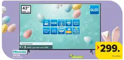 Carrefour Hisense 43E7NQ 4K TV aanbieding