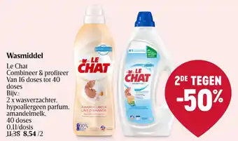 Delhaize Le Chat Wasmiddel aanbieding