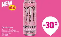 Delhaize Monster zero sugar ultra strawberry dreams energiedrank aanbieding