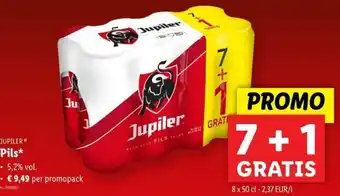 Lidl Jupiler pils 5.2% vol aanbieding