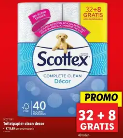 Lidl Scottex toiletpapier clean decor aanbieding