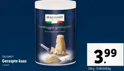 Lidl Italiamo geraspte kaas aanbieding