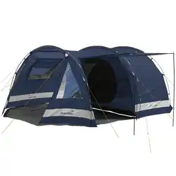 Decathlon Tunneltent Kambo 4 - 4 persoons tent - 420x275 cm - 1 slaapcabine - Muggengaas aanbieding
