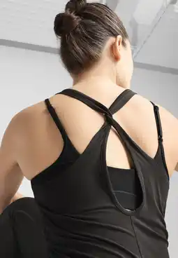 Decathlon MOVE CLOUDSPUN tanktop met losse pasvorm voor dames PUMA Black aanbieding