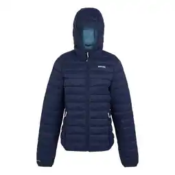 Decathlon Dames Marizion Gewatteerd jack met capuchon (Marine/Clear Sky) aanbieding