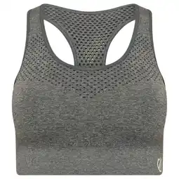 Decathlon Dames Dont Sweat It II Sportbeha (Ebbenhoutgrijs) aanbieding