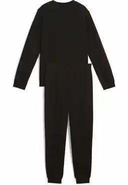 Decathlon Essentials No. 1-logo joggingpak met ronde hals voor jongeren PUMA Black aanbieding
