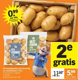 Albert Heijn AH Aardappelen iets kruimig en vastkokend aanbieding