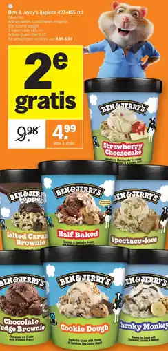 Albert Heijn Ben & jerry's ijspints diepvries aanbieding