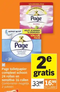 Albert Heijn Page toiletpapier aanbieding