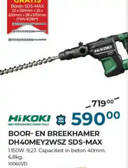 Meno Pro Hikoki boor- en breekhamer sds-max DH40MEY2WSZ aanbieding