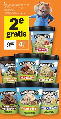 Albert Heijn Ben & Jerry's ijspints 427-465 ml aanbieding