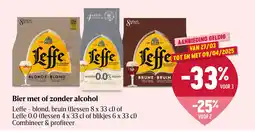 Delhaize Bier met of zonder alcohol aanbieding