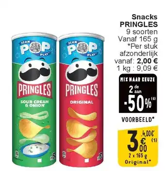 Cora Snacks PRINGLES aanbieding