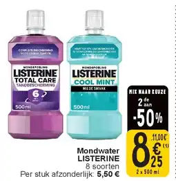 Cora Mondwater LISTERINE aanbieding