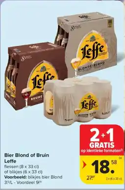 Carrefour Market Bier blond of bruin leffe aanbieding