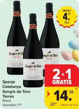 Carrefour Market Spanje catalunya sangre de toro torres aanbieding