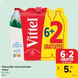 Carrefour Market Natuurlijk mineraalwater vittel aanbieding