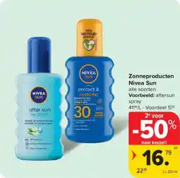 Carrefour Market Zonneproducten NIVEA Sun aanbieding